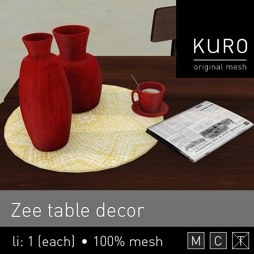 Kuro - Zee table decor